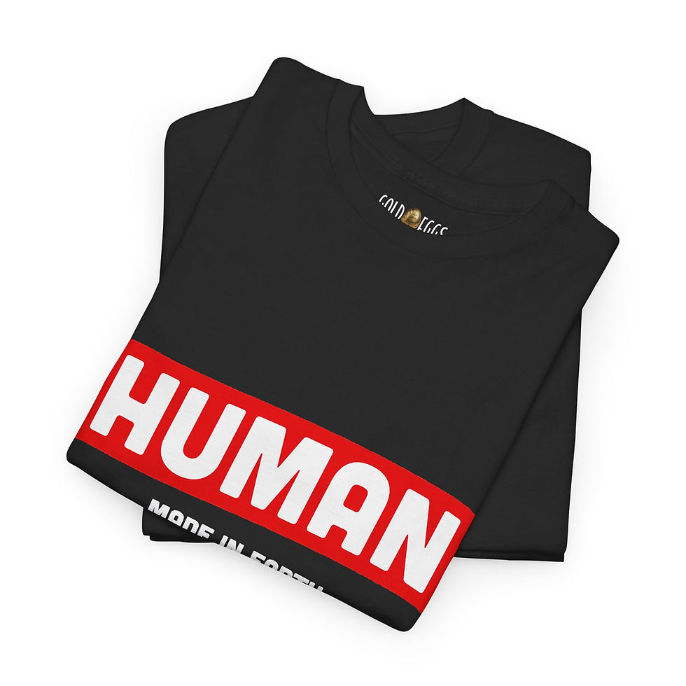 Thumbnail: Human -  Made In Earth | Minimalist Sci-Fi Graphic Unisex Tee