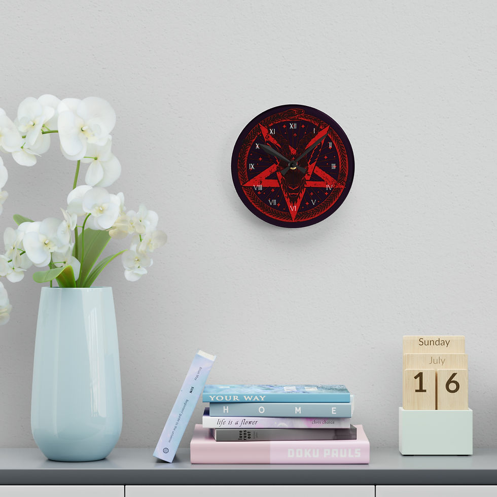 Thumbnail: Red and black wall clock