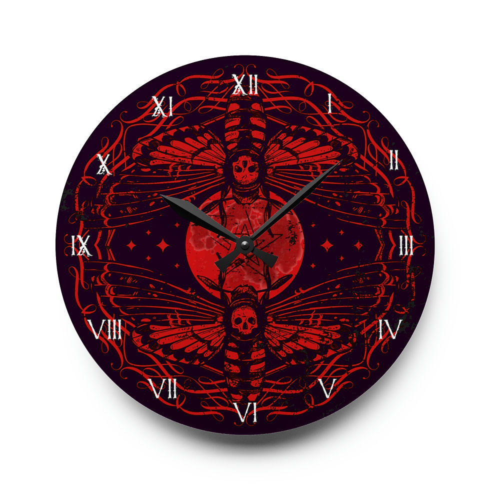 Thumbnail: Red and black wall clock