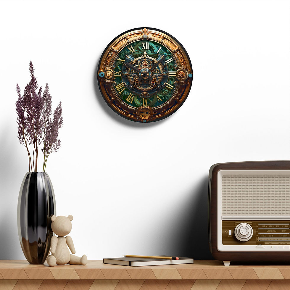 Thumbnail: Steampunk Acrylic Printed Wall Clock