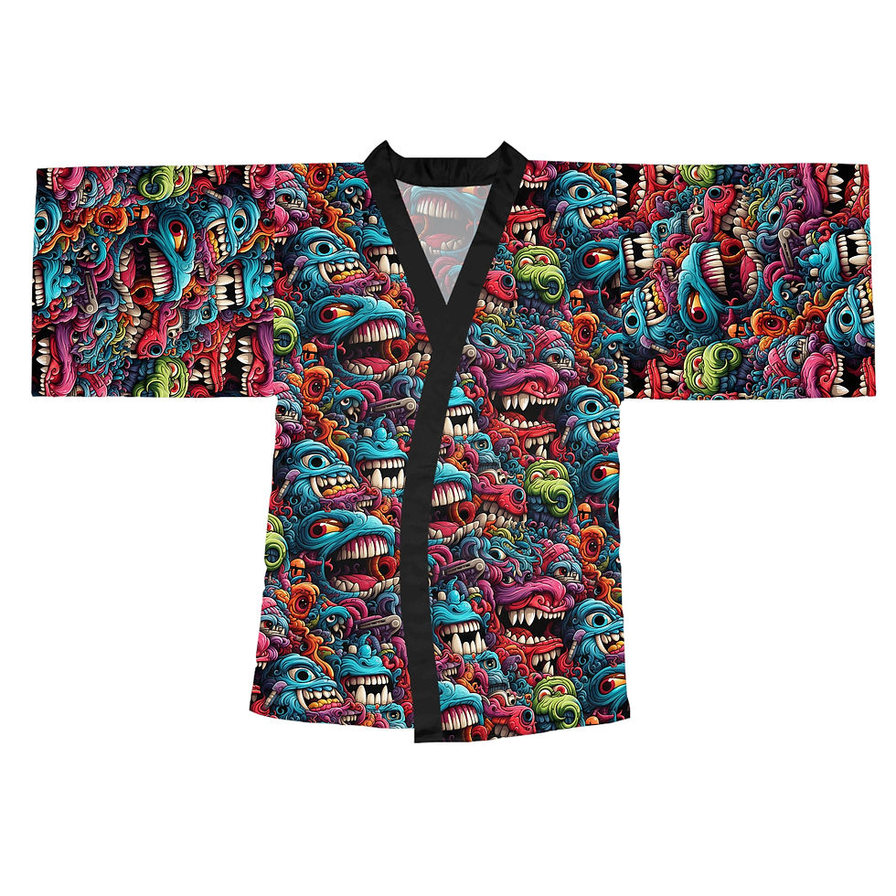 Thumbnail: Graffiti Monster - Long Sleeve Kimono