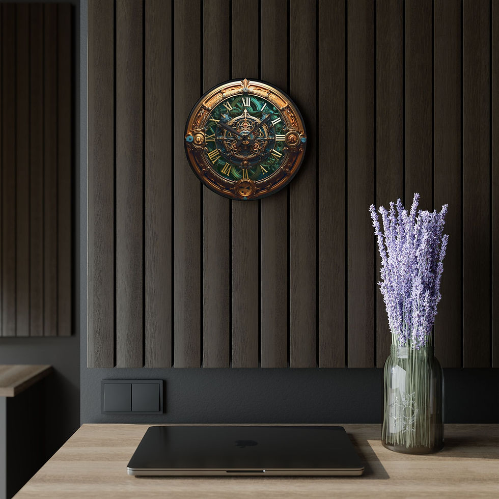 Thumbnail: Steampunk Acrylic Printed Wall Clock