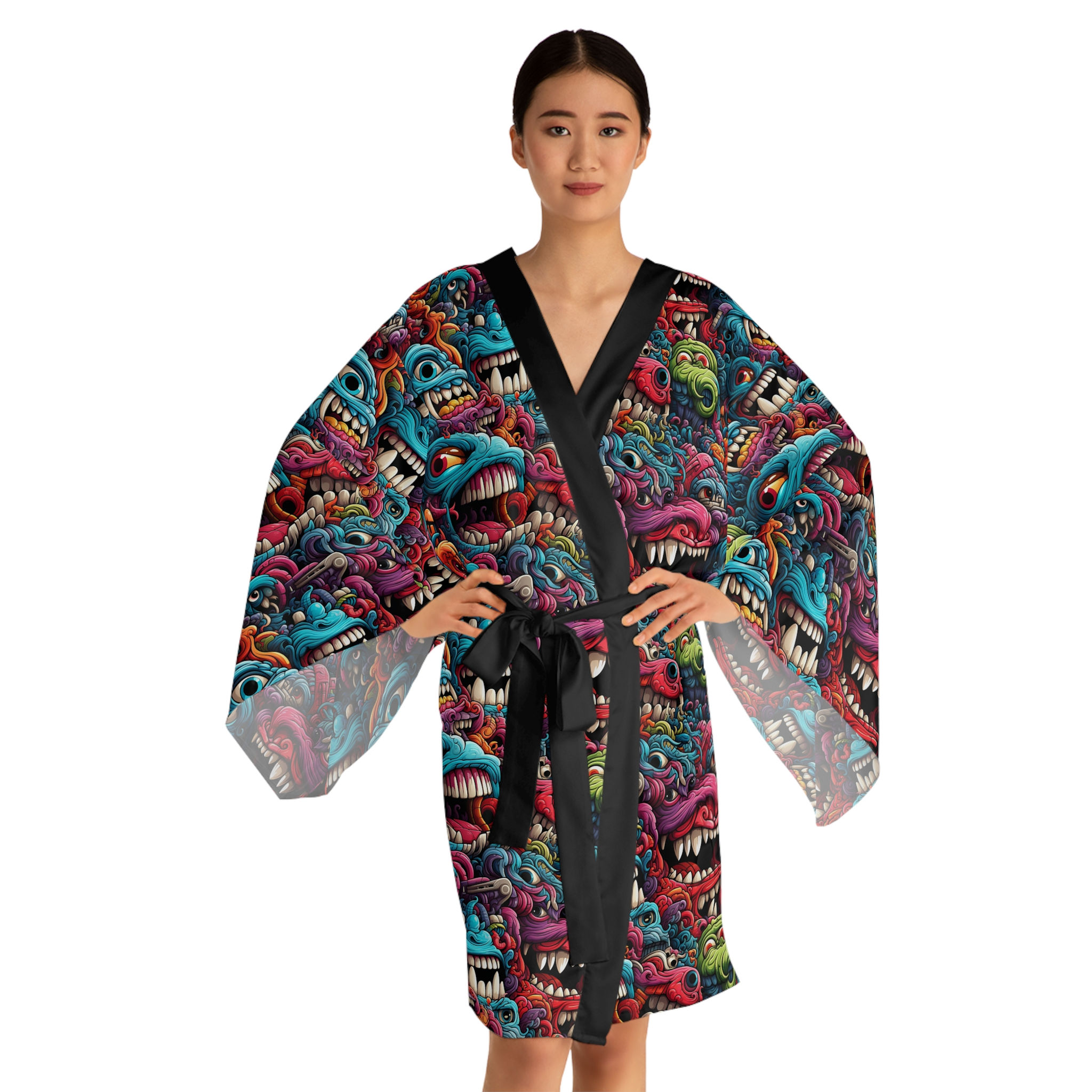 Graffiti Monster - Long Sleeve Kimono