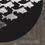 Thumbnail: Round Rug M C Escher inspired black and white Illusion Fish and Birds Pattern