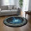 Thumbnail: Time Travel Portal Anamorphic Round Rug