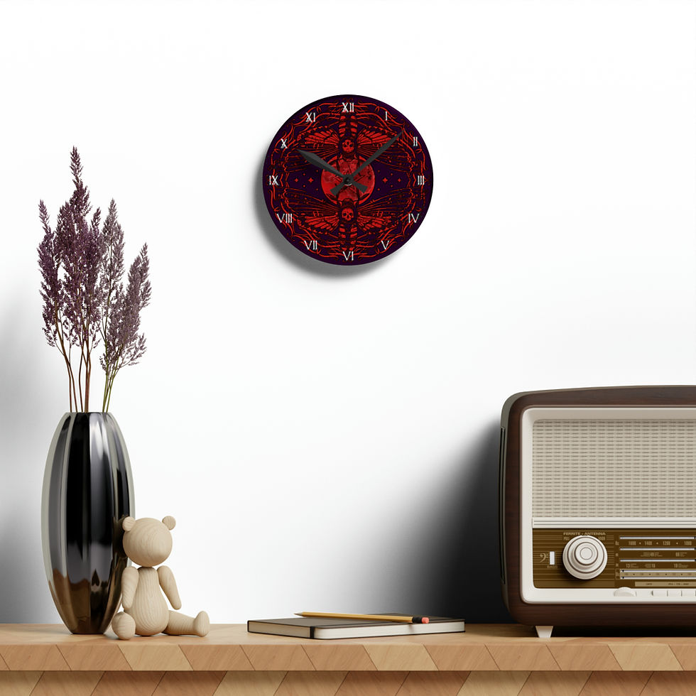 Thumbnail: Red and black wall clock