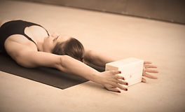 Yoga Stretch with Block