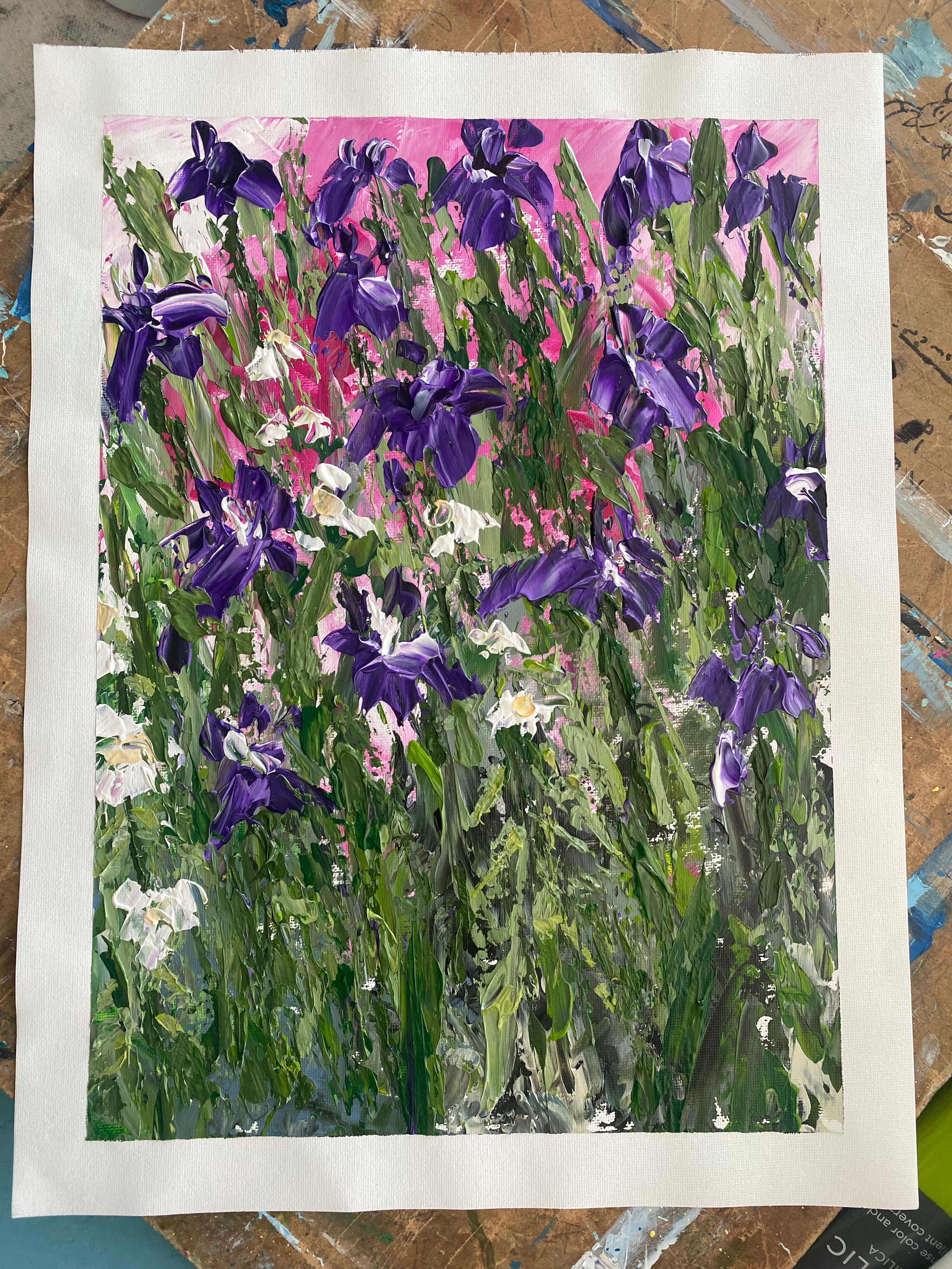 In my Garden series “The Irises are great Listeners”