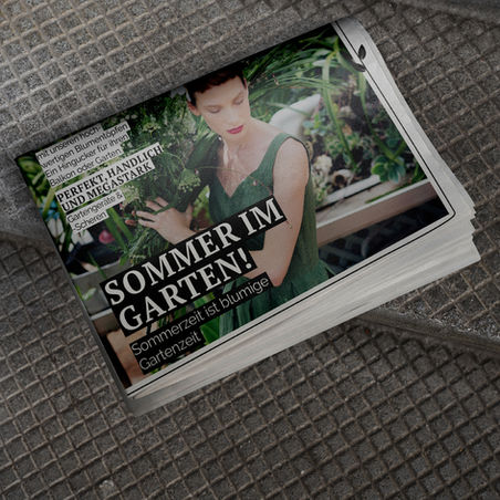 newspaper handzettel design graphic design print design