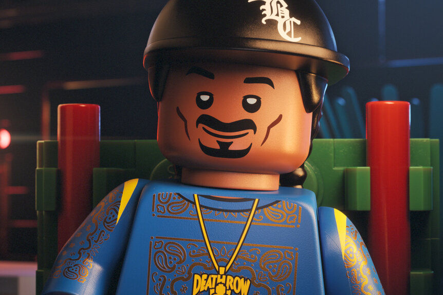 Snoop Dogg, depicted as LEGO