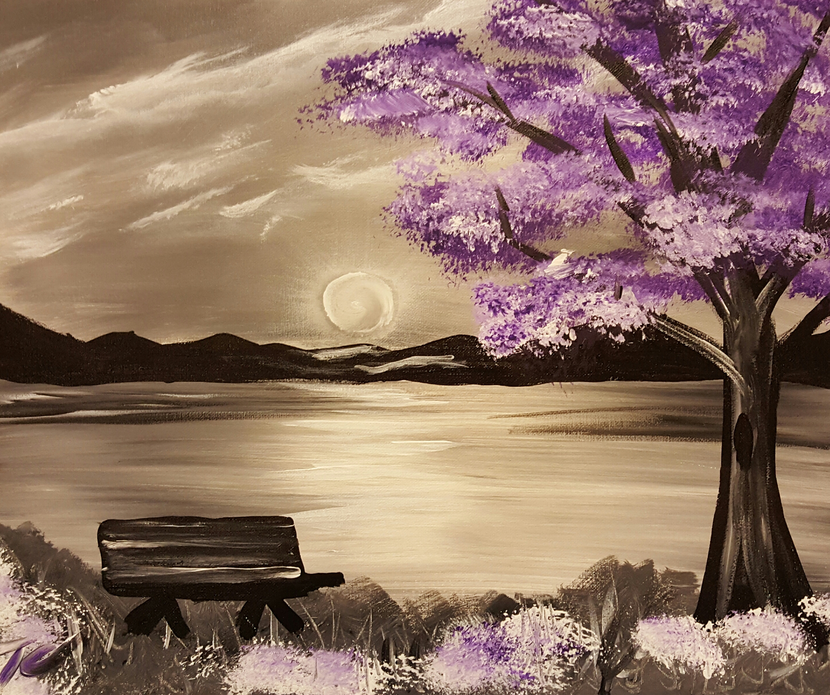 Evening view Purple