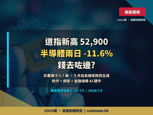 道指新高 52,900 vs 半導體兩日 -11.6% — 美股一週兩個世界,錢去咗邊?【美股週報 6/29–7/2】