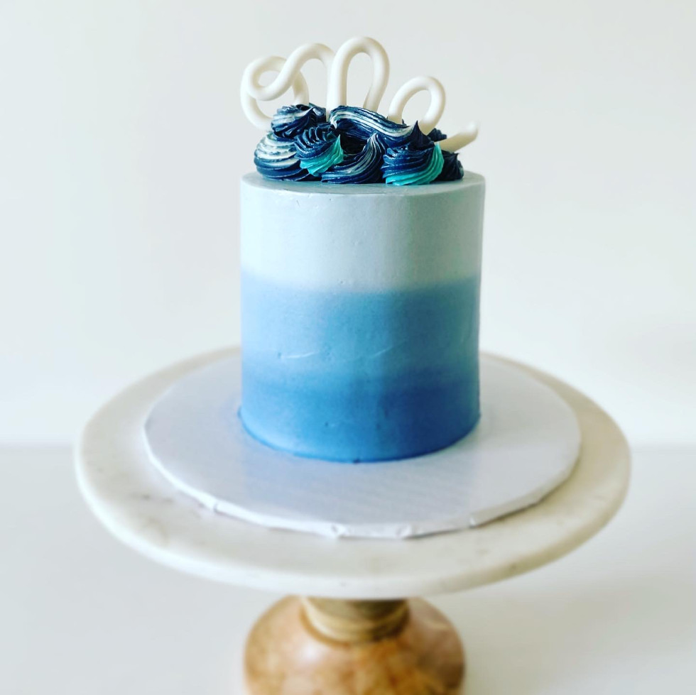 Ombre Smash Cake