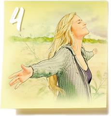 Ilustracion fases del proceso terapeutico, integramos y miramos junto hacia adelante.