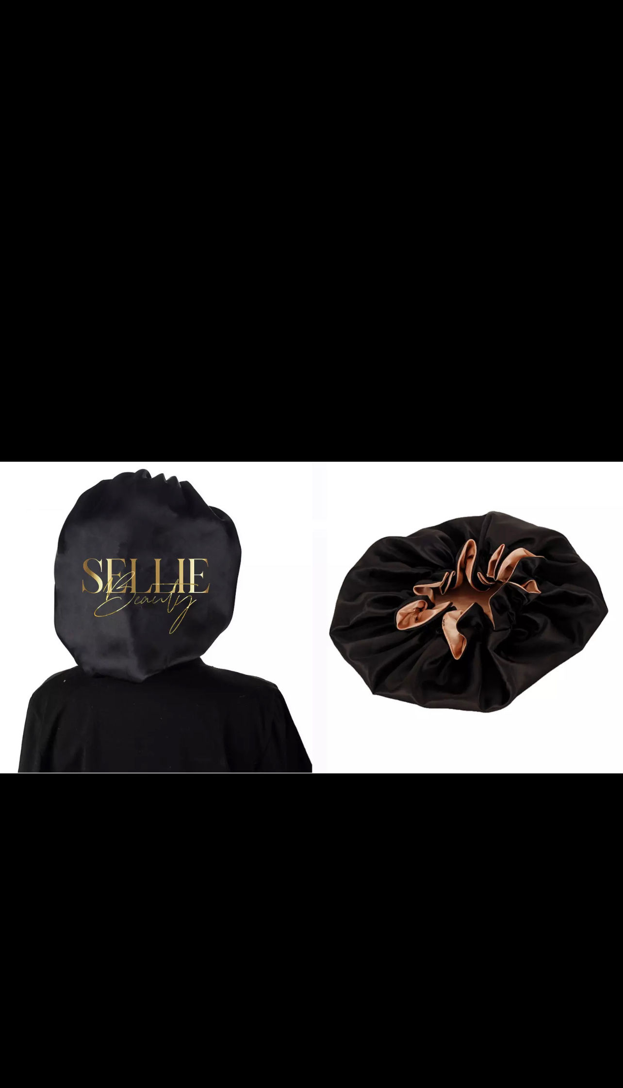 Double-Sided Bonnet – Gold & Black