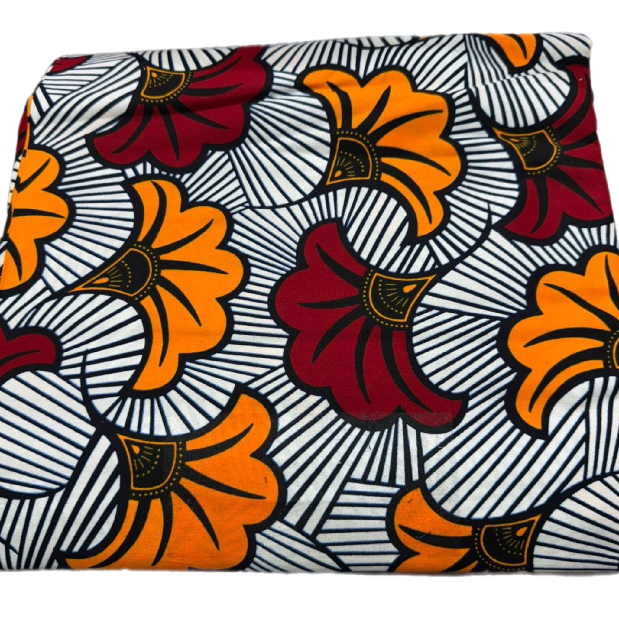 Tessuto Wax Fleur du Mariage