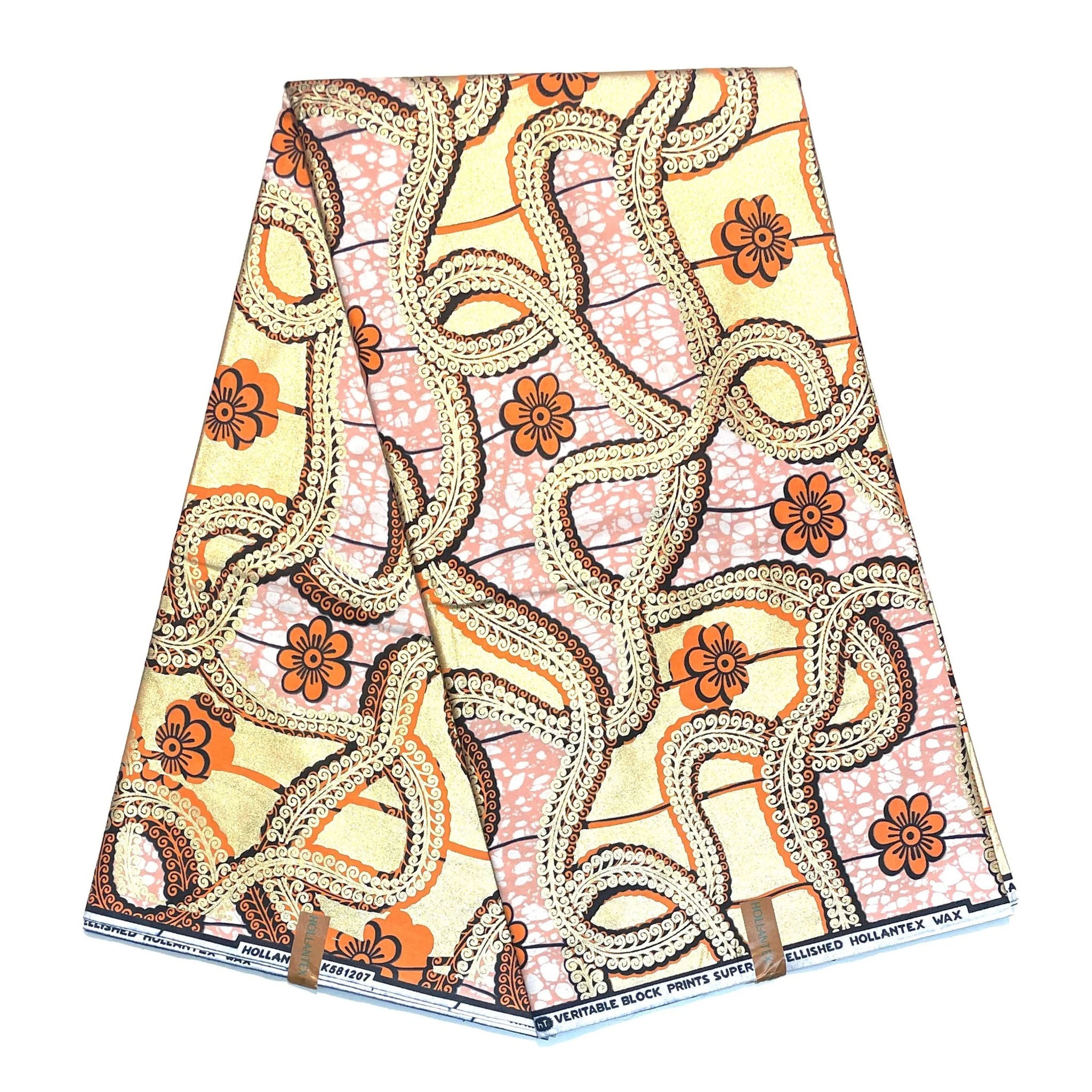 Tessuto Wax Nigerian Gold