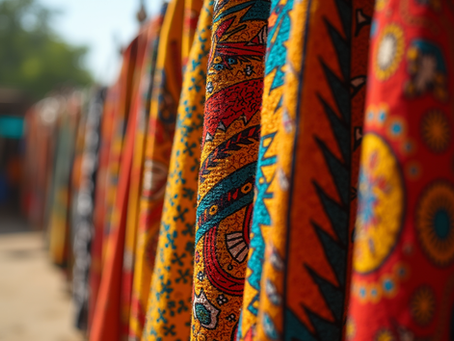 Un Viaggio nel Senegal Market di Tessuti