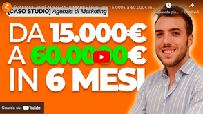 [CASO STUDIO] AGENZIA DI MARKETING: “Da 15.000€ a 60.000€ in 6 mesi”