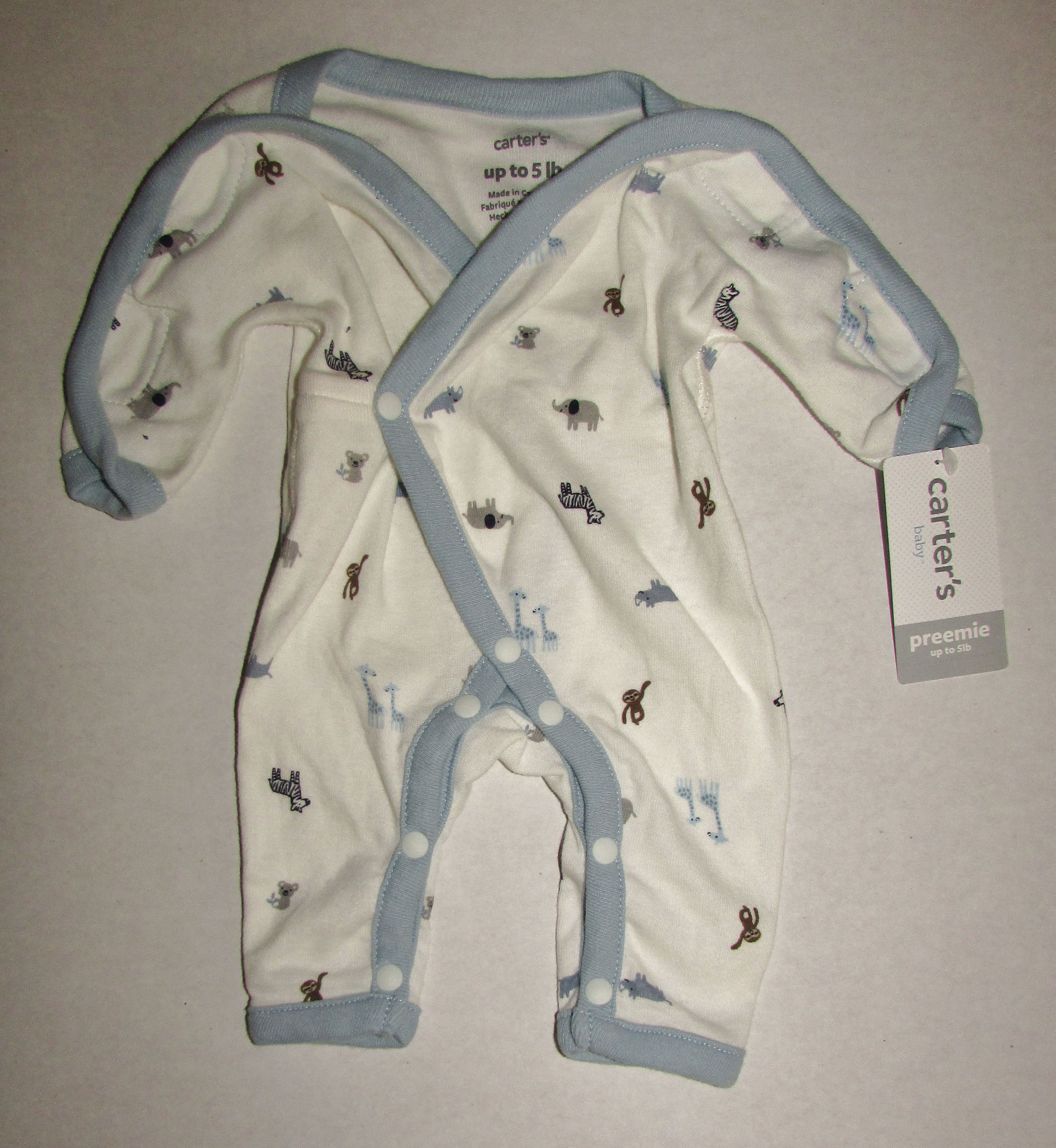 Carters NICU coverall size SP
