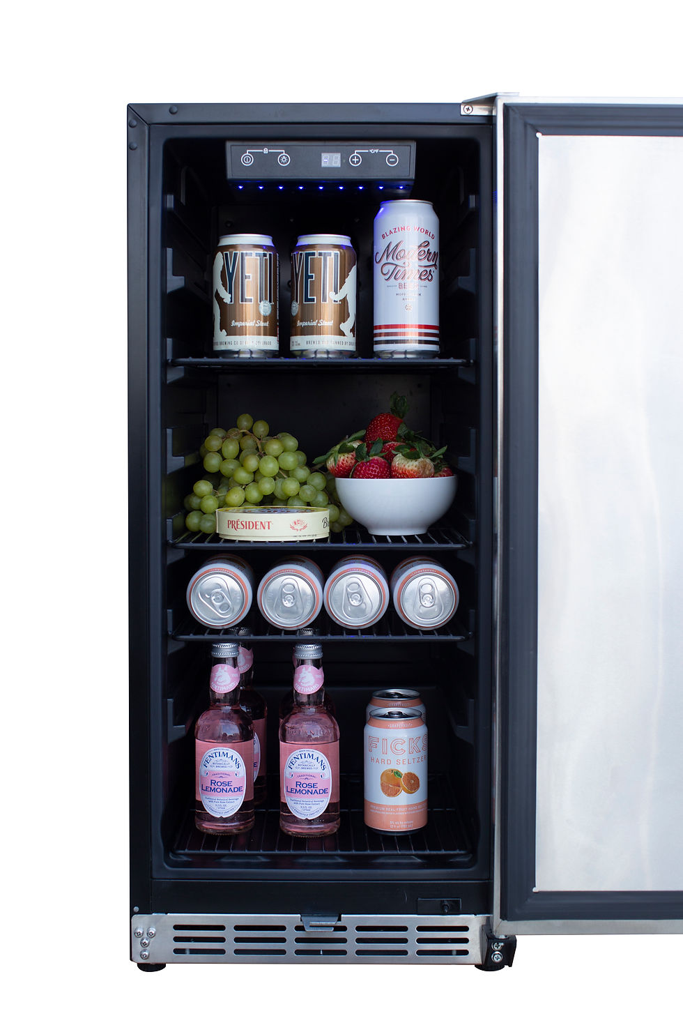 Thumbnail: AMD-RFR-15S TrueFlame 15" UL  Rated Fridge w/Stainless Door
