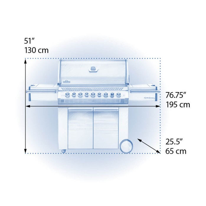 Thumbnail: PRO665RSIB(P/N)SS-3 Napoleon Prestige® PRO 665 RSIB W/ IR Side and Rear Burner