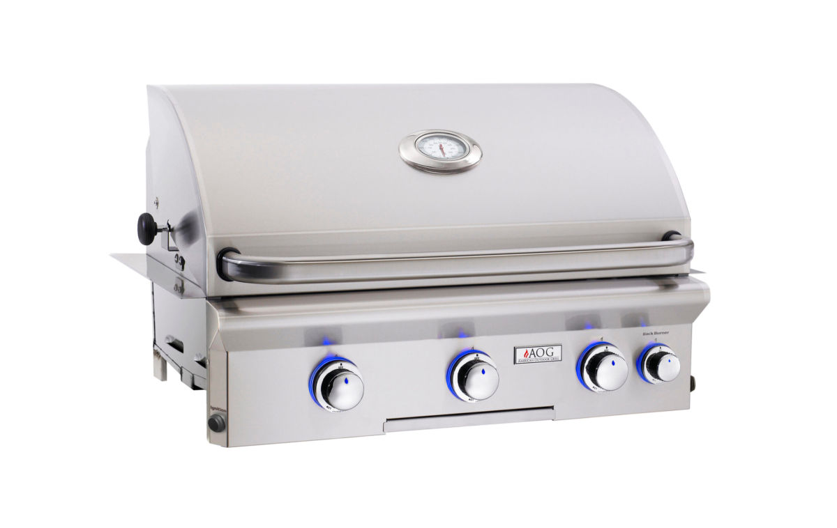 AOG 30NBL 30" Built in Grill with Rotisserie and Lights