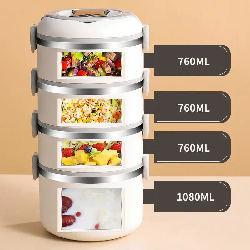 Thumbnail: Stainless Steel Lunch Box Japanese multi layer Food Container