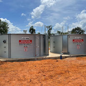 Photo of installed water tanks at Haileybury Rendall School, Northern Territory