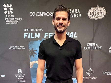 Thiago Soares at the Saint Augustine Film Festival with his film A Wolf Among the Swans. Thiago Soares was principal dancer of the Royal Ballet for 16 years. He was dancing hip hop in the street of Rio de Janeiro when he was noticed and offered a scholarship to become a professional dancer at the age of 13.