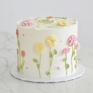 Pastel Garden Bloom Cake