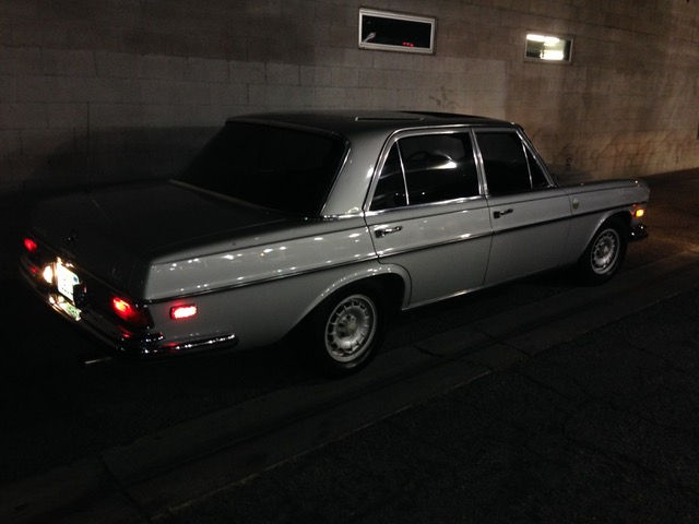 Back Silver 1972 Mercedes 280 SEL 4.5