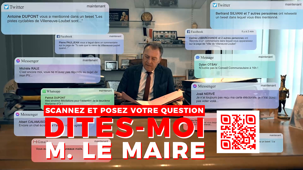 🎬 DITES-MOI M. LE MAIRE - LUNDI 5 JANVIER À 19H 🎬