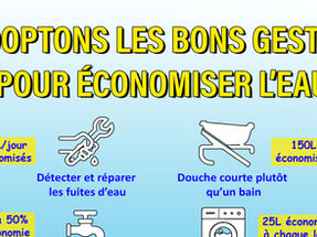 💧 ÉCONOMISER L’EAU, CE N'EST PAS UNE OPTION ! 💧