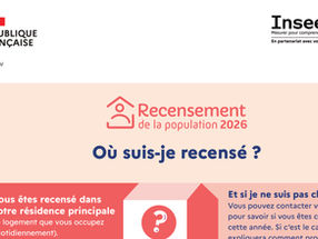 📢 RECENSEMENT DE LA POPULATION 2026 À PARTIR DU 15 JANVIER 📊