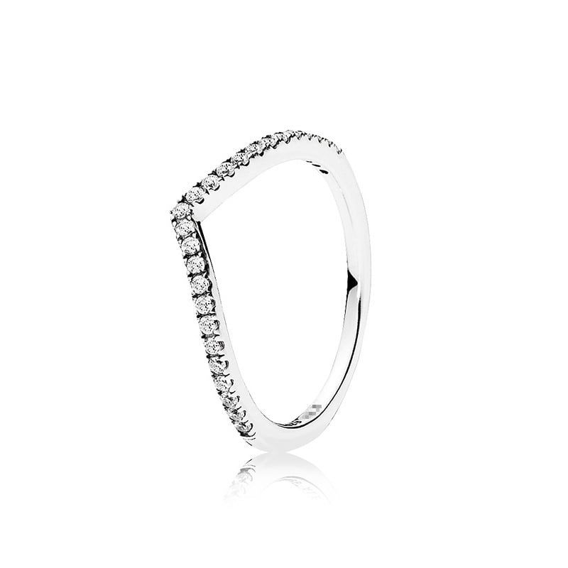 White Copper Plating Multilateral Fashion Ring