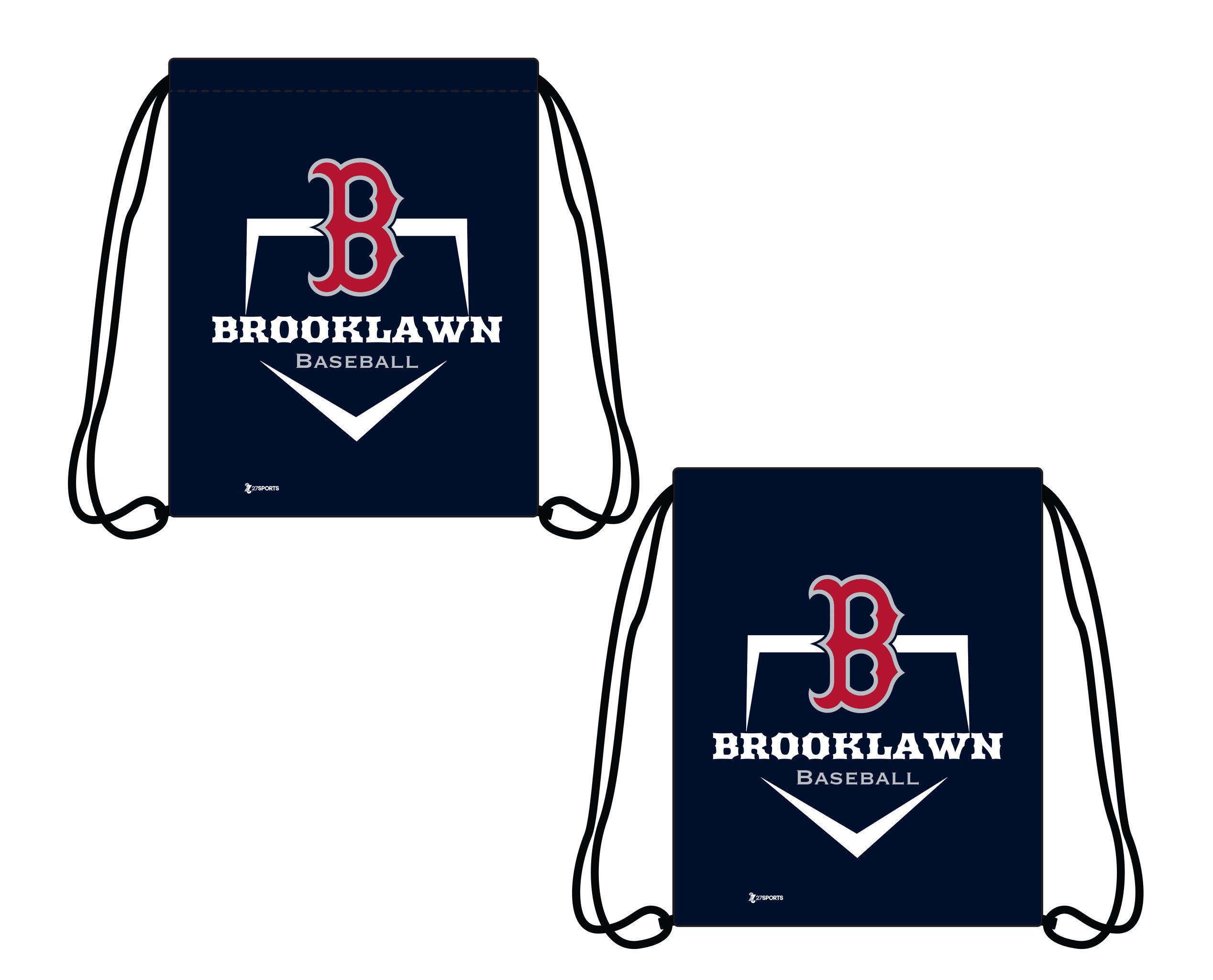 Brooklawn Baseball Cinch Sack