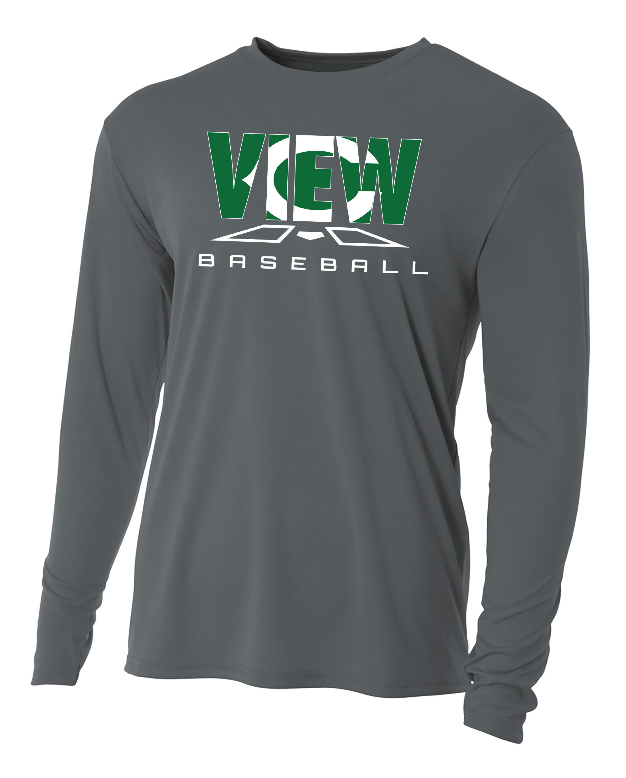 Clearview Baseball(plate design) Long Sleeve Cotton or Drifit T-Shirt