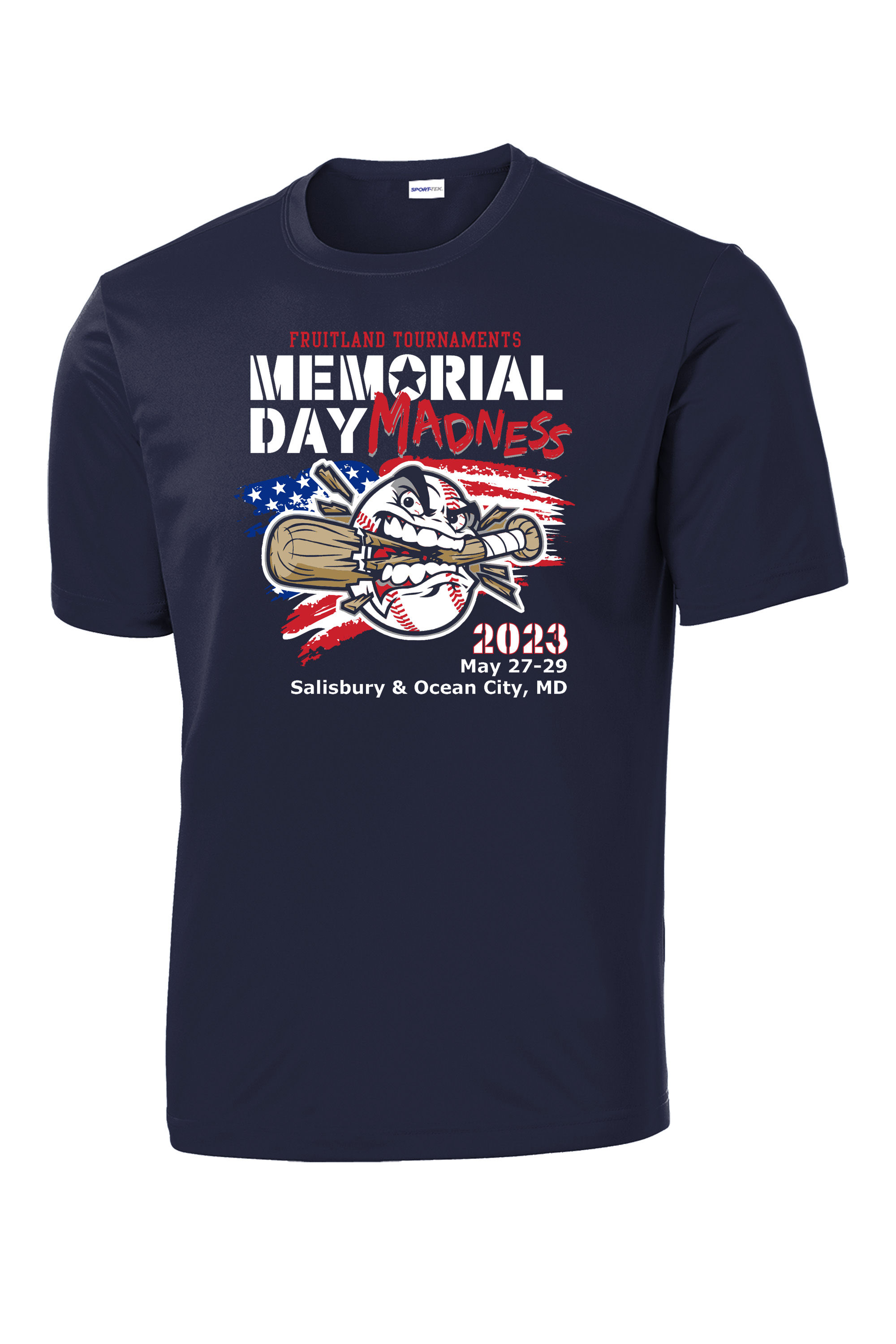 Fruitland Memorial Day Madness Tournament Drifit or Cotton T-shirt