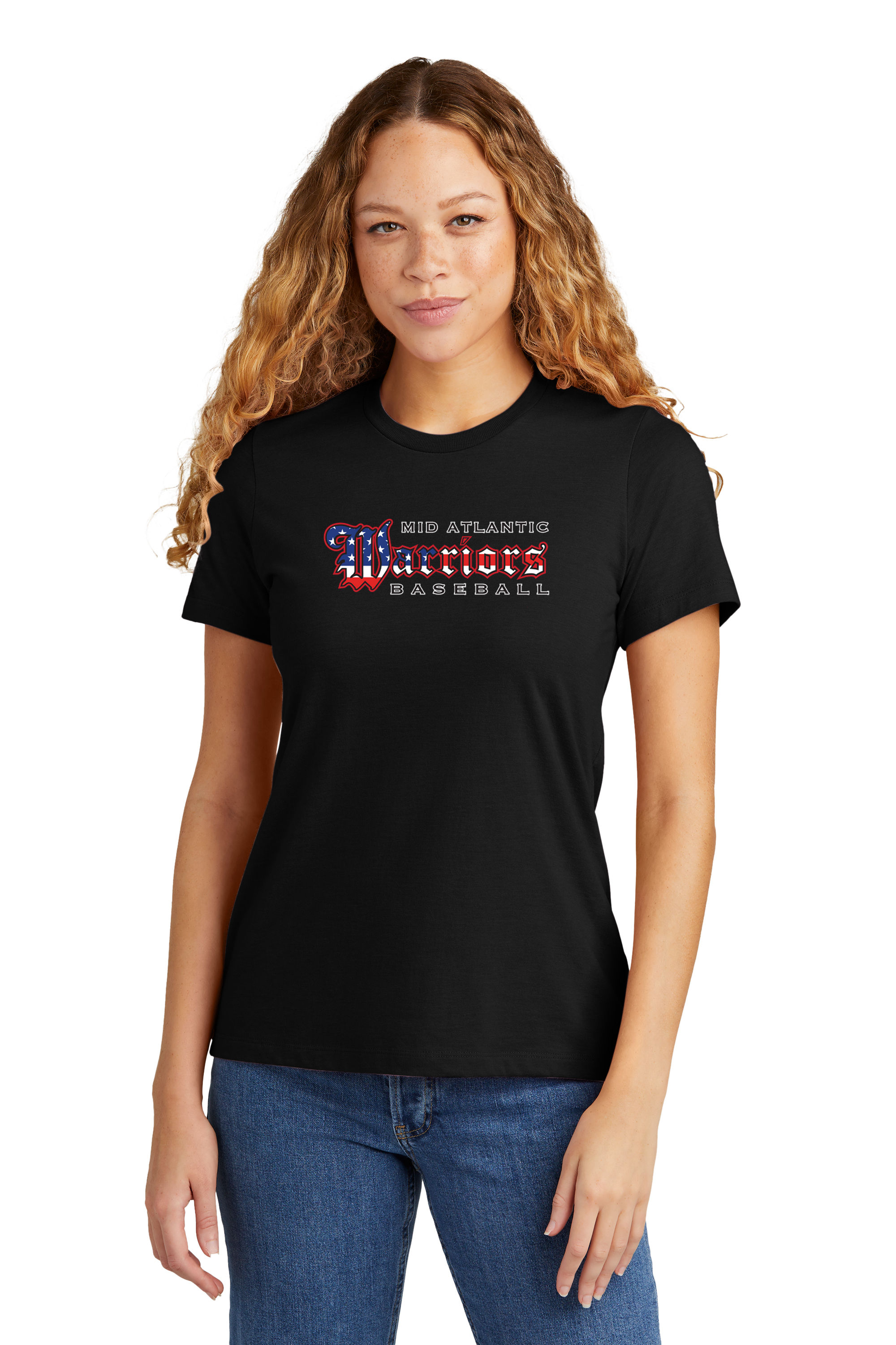 Warriors Baseball USA Ladies' Softstyle T-Shirt