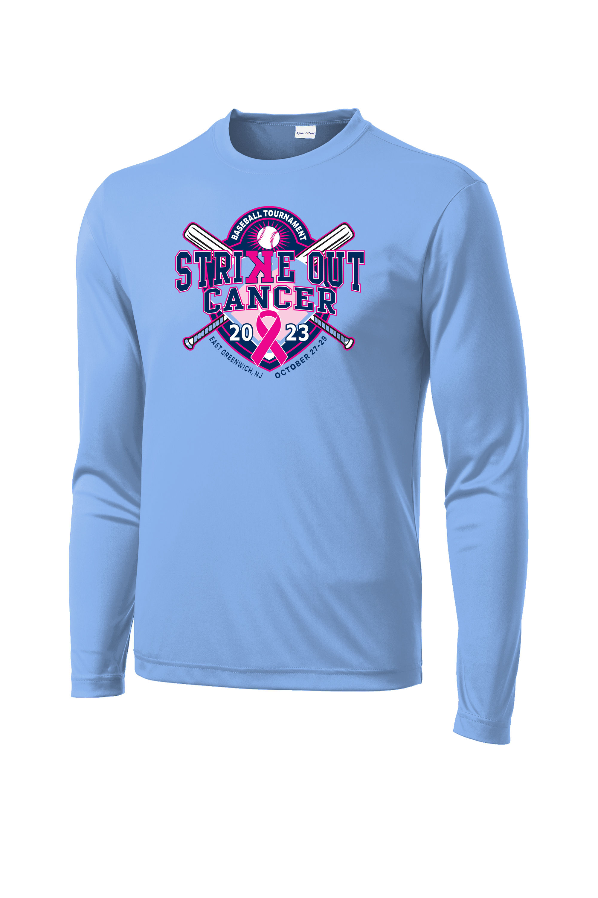 Strike Out Cancer Tournament DriFit or Cotton Long Sleeve T-Sh