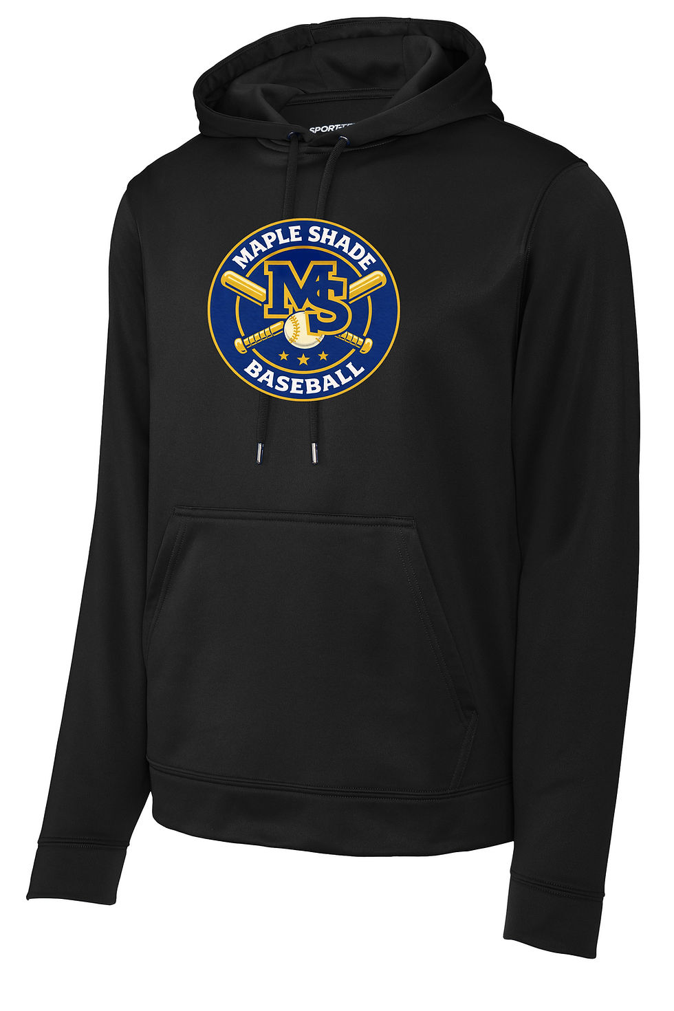 Thumbnail: Maple Shade Baseball Bat & Ball Design Drifit or Cotton Hooded Sweatshirt