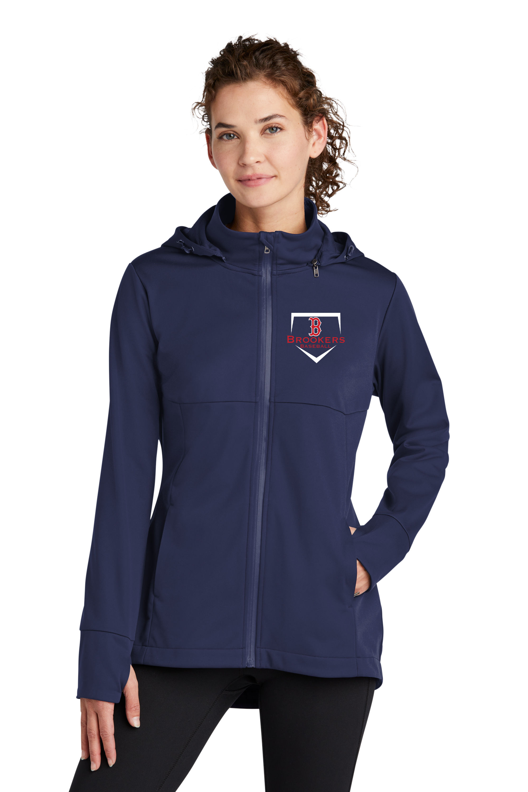 Brooklawn Sport-Tek® Ladies Hooded Soft Shell Jacket