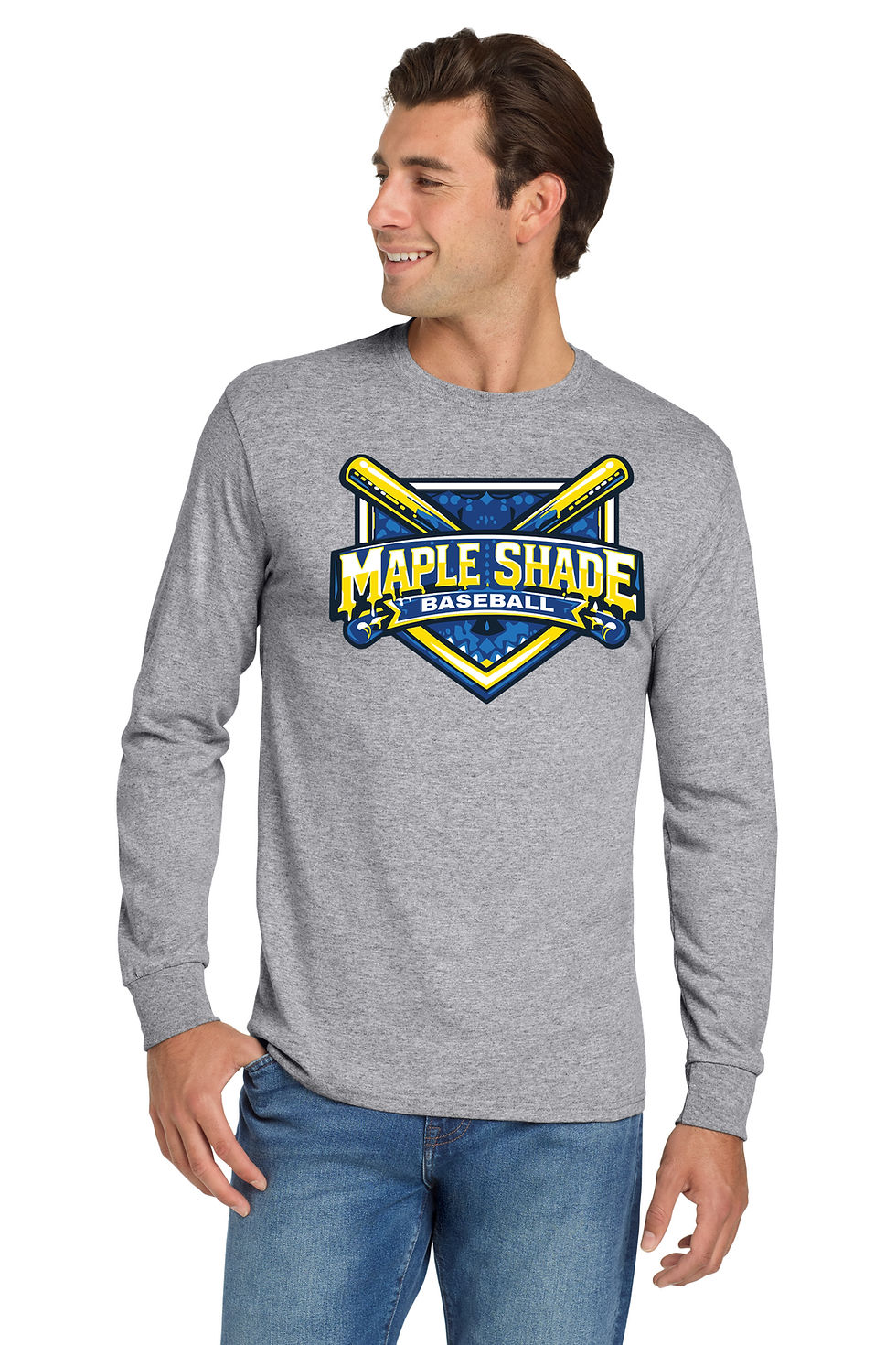 Thumbnail: Maple Shade Baseball Long Sleeve T-Shirt