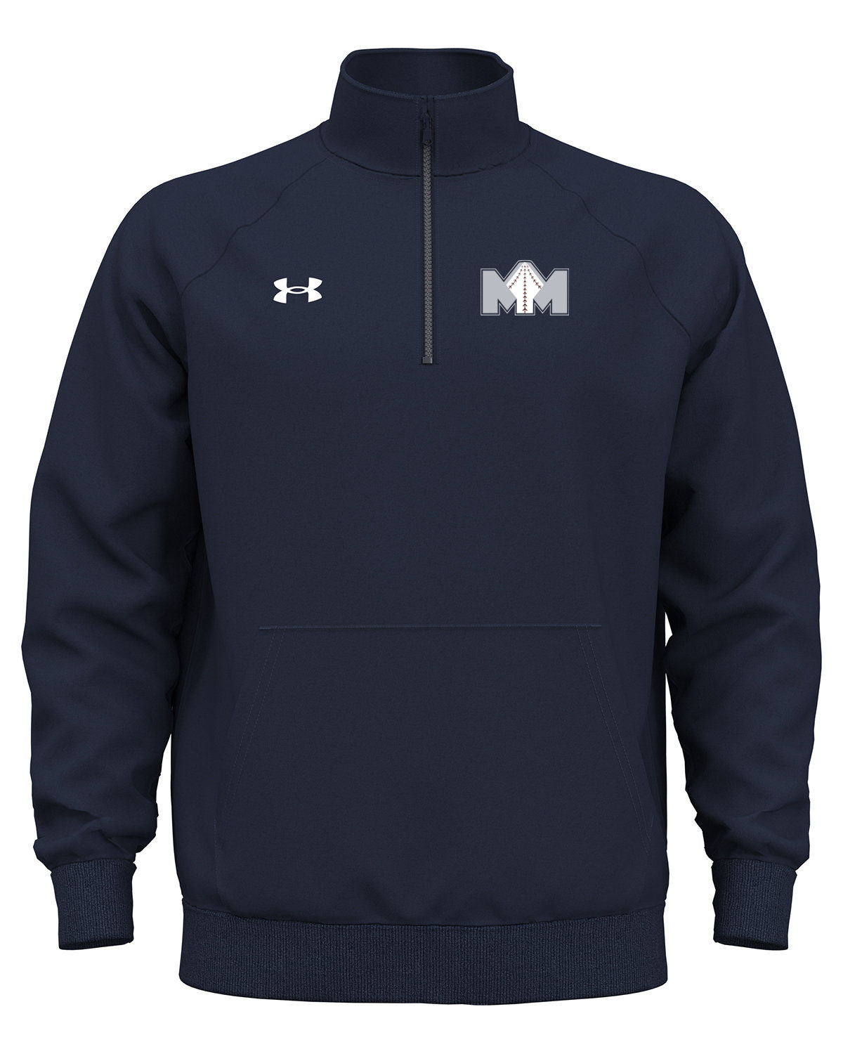 Main St Baseball Under Armour Men's Rival Fleece Quarter-Zip