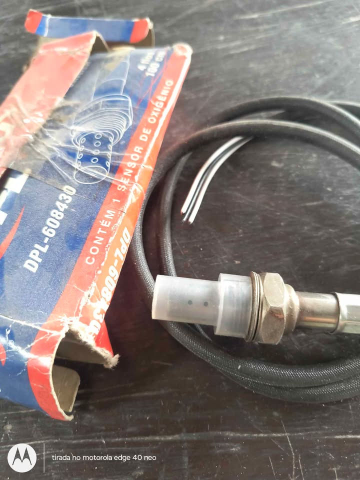 Miniatura: Sonda lambda, sensor de oxigênio 4 fios sem conector,universal Fiat, Ford, VW 