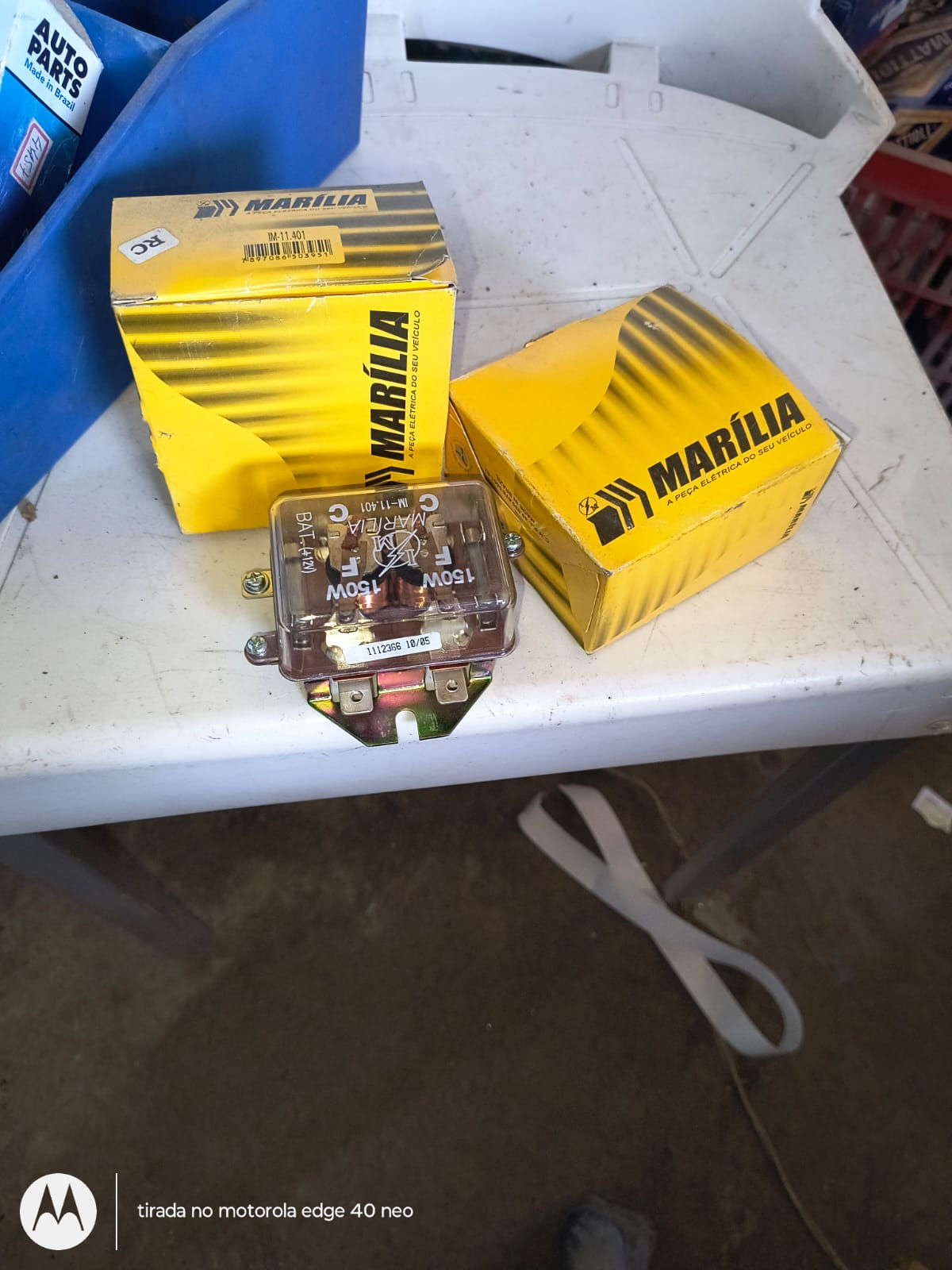 Relé universal duplo 400w /40A farol 