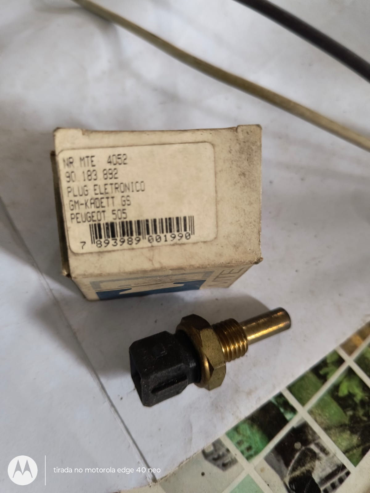 Sensor temperatura água MTE 4052 GM, Fiat,alfa romeo, Renault Peugeot 