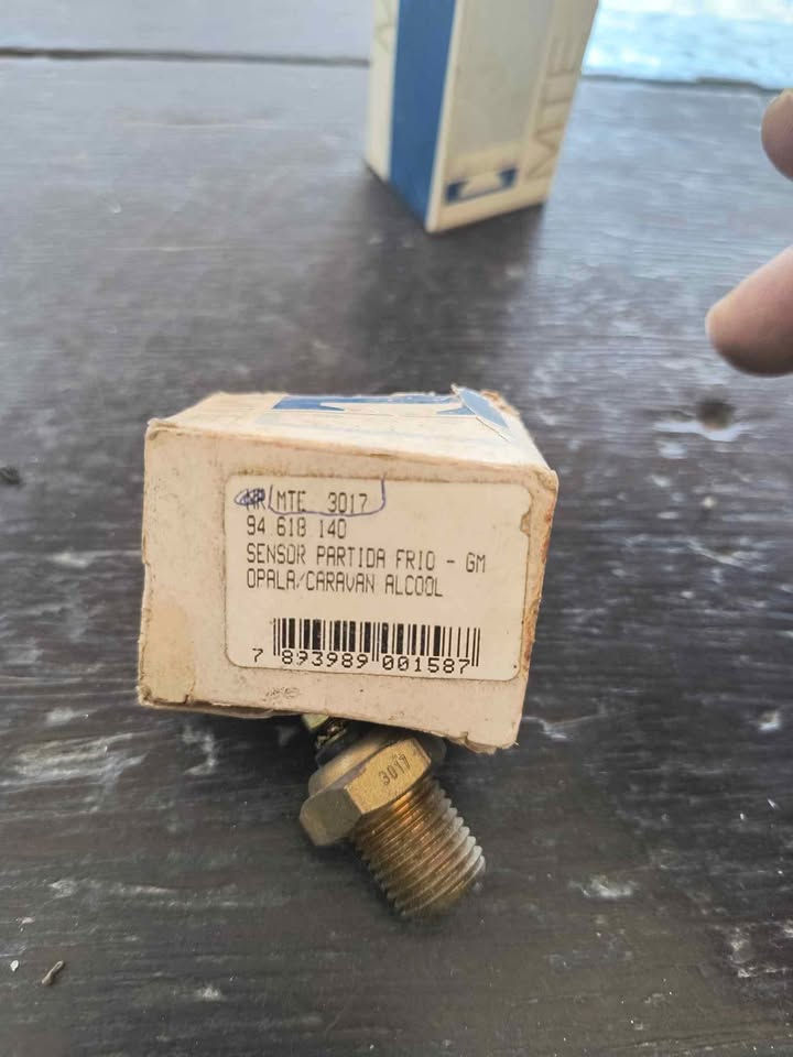 Miniatura: Sensor de partida a frio MTE 3017 GM Opala, Caravan a álcool
