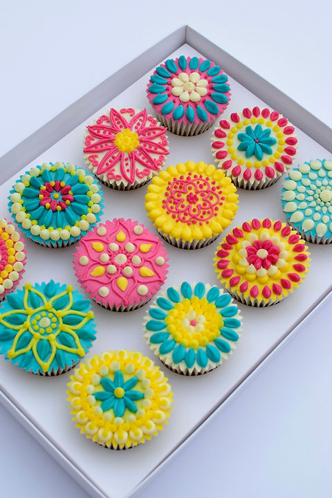 Mehndi Art Vegan Cupcakes VeCakes Wolverhampton